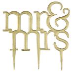 Mr & Mrs Modern Cake Topper Cutter by PME 150