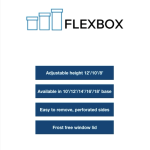 12x12 FlexBox - Adjustable Height Cake Box by Enjay 150