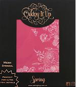 Spring Mesh Cake Stencil by Caking It Up 150