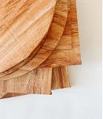 12 Inch Round Woodgrain 1/2" Drum Cake Board 150