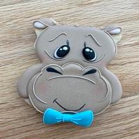 Hippo Face Cookie Cutter 3.5" x 3" 200