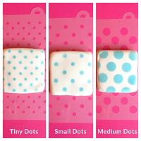Small Dots Cookie Stencil - The Cookie Countess 200