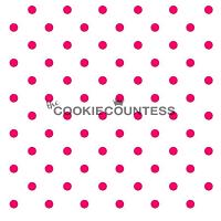 Small Dots Cookie Stencil - The Cookie Countess 200