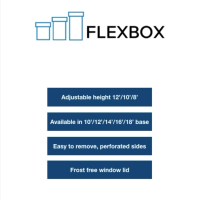 16x16 FlexBox - Adjustable Height Cake Box by Enjay 200