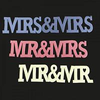 Curved Words Mr & Mrs by FMM Sugarcraft 200