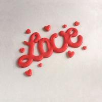 Curved Words - Love by FMM Sugarcraft 200