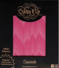Cascade Mesh Cake Stencil by Caking It Up 200