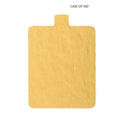 Gold 0.045" Rectangle Thin Tab Board - 4" x 2 3/4" CASE OF 500