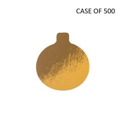 Gold 0.050" Round Thin Tab Board - 2 1/8" - CASE of 500