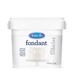 Satin Ice White Rolled Fondant - 2.5 kg (5.5 lbs)