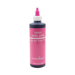 Neon Brite Pink 10.5 oz Liqua-Gel Food Color by Chefmaster