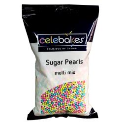 Pastel Mixed Sugar Pearls 16oz (1 lb)