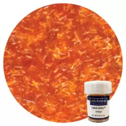 Orange Edible Glitter - 7.1 Grams