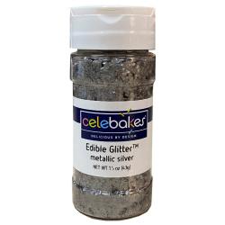 Silver Metallic Edible Glitter - 43 Grams