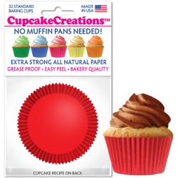 Red Cupcake Liners - pkg of 32