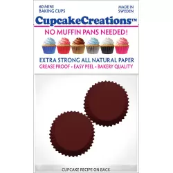 Brown Mini Size Cupcake Liner pkg 60