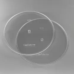 3" Round 0.5" Acrylic Cake Disk by CakeSafe - Single Disk