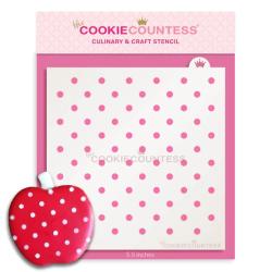 Small Dots Cookie Stencil - The Cookie Countess