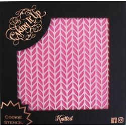 Knitted Cookie Stencil by Caking It Up
