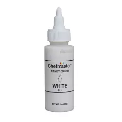 White 2 oz Liquid Candy Color by Chefmaster