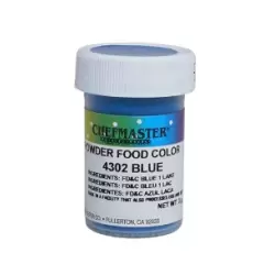 Blue Powder Food Color -  3 Grams by Chefmaster