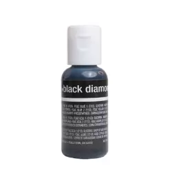 Black Diamond 0.7 oz Liqua-Gel Food Color by Chefmaster