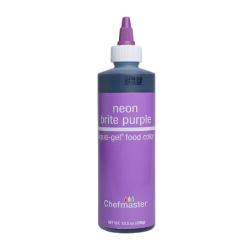 Neon Brite Purple 10.5 oz Liqua-Gel Food Color by Chefmaster