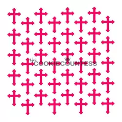 Crosses Cookie Stencil - The Cookie Countess