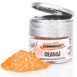 Orange Diamond Dust Edible Glitter - by The Sugar Art