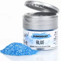 Blue Diamond Dust Edible Glitter - by The Sugar Art