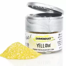 Yellow Diamond Dust Edible Glitter - by The Sugar Art