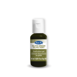 Olive Green Food Colour Gel 0.61 oz by Satin Ice