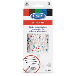 Satin Ice Food Colour Markers 5 Extra Fine Tip