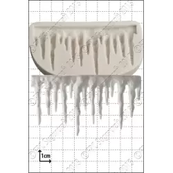 Icicle Border Silicone Mould by FPC