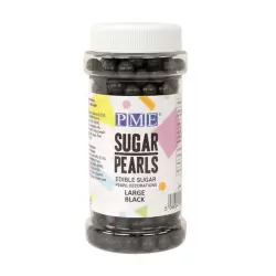SHORT DATE Large Black Sugar Pearls - 90g by PME