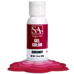 Burgundy Gel Color - 1 oz by The Sugar Art