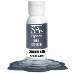 Charcoal Gray Gel Color - 1 oz by The Sugar Art