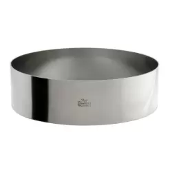 Round Stainless Steel Cake Ring - 10" x 3" by Fat Daddio's