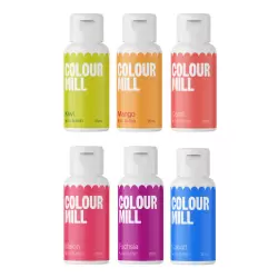 Tropical 6 Pack Colour Mill Oil Based Colouring - 20ml Each