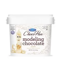 SHORT DATE Choco-Pan by Satin Ice Ivory Modeling Chocolate  - 2.27kg (5 lb)