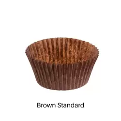 Brown Standard Size Cupcake Liner pkg 500