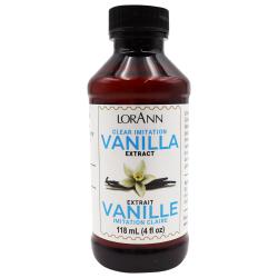 Clear (Artificial) Vanilla Extract - 4 oz - Lorann