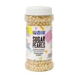 Ivory Pearlized Sugar Pearls 100g 4 mm