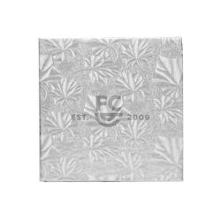 Silver Embossed 1/4" Square 12"