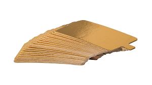 Gold 0.045" Rectangle Thin Tab Board - 4" x 2 3/4" CASE OF 500 300