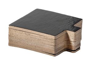 Black 0.045" Square Thin Tab Board - 3" - CASE OF 500 300