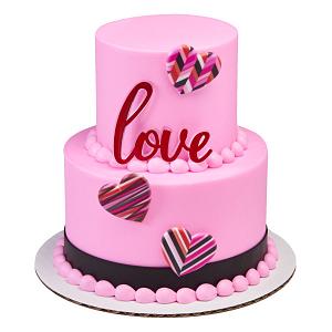 Valentine Affections Cake Topper Layon - Pack of 24 300