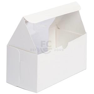 8x4x4 White Cupcake Box With Window 300