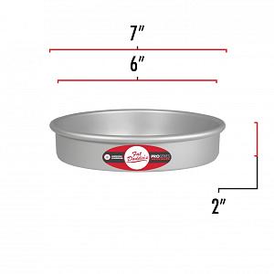 Round Cake Pan by  Fat Daddio's 6" x 2" 300