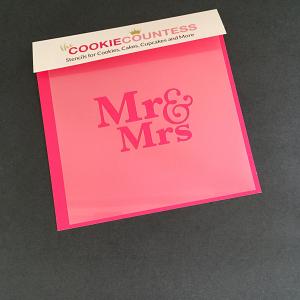 Mr & Mrs Cookie Stencil - The Cookie Countess 300